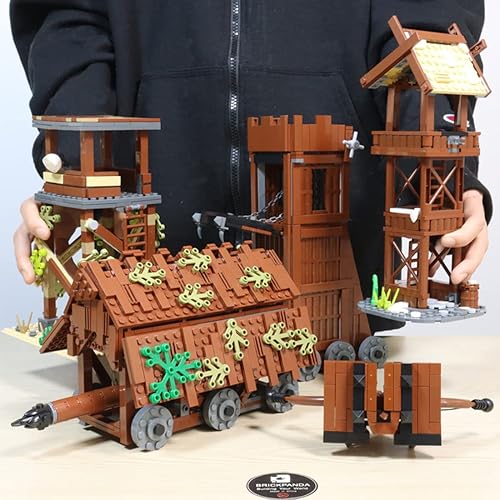 Miniatura 3 de PHYNEDI Serie Medieval Militar - Modelo de ladrillos de centinela compatible con Lego MOC DIY Creative War Collection Juguete de construcción 233