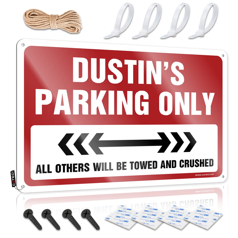 Fzfn Colour Cool Wall Art Funny Stuff Ready To Hang - Dustin's Parking Only Sweet For House(30X40cm)