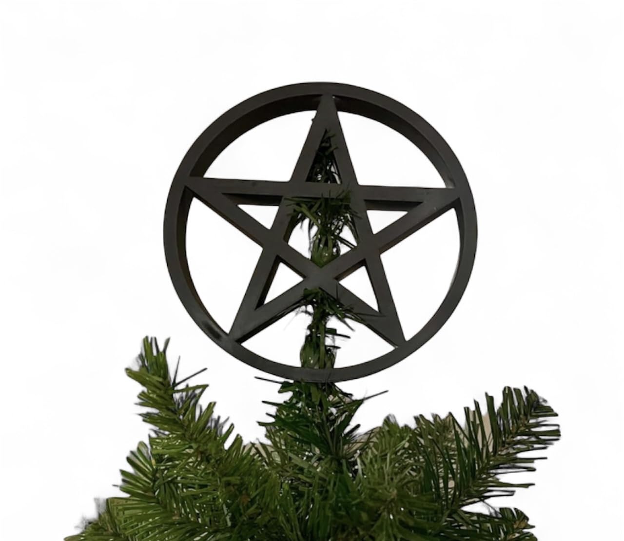 Amazon.com: 7 Inch Pentagram Gothic Tree Topper - Pentacle 