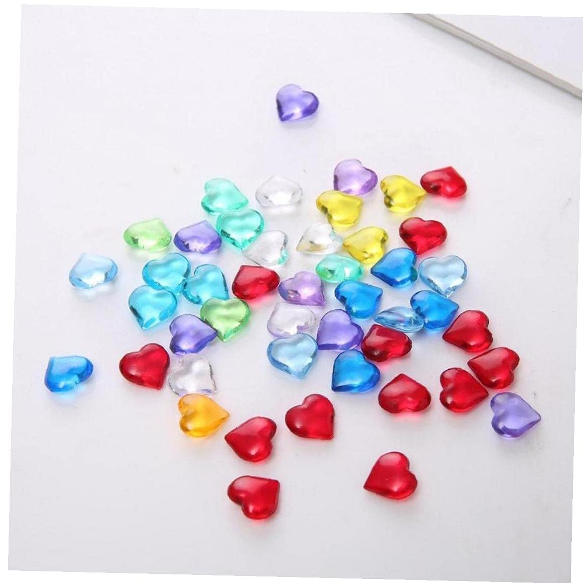 Amazon.co.jp: 2270pcs ハート シェイプ アクリル クリスタル