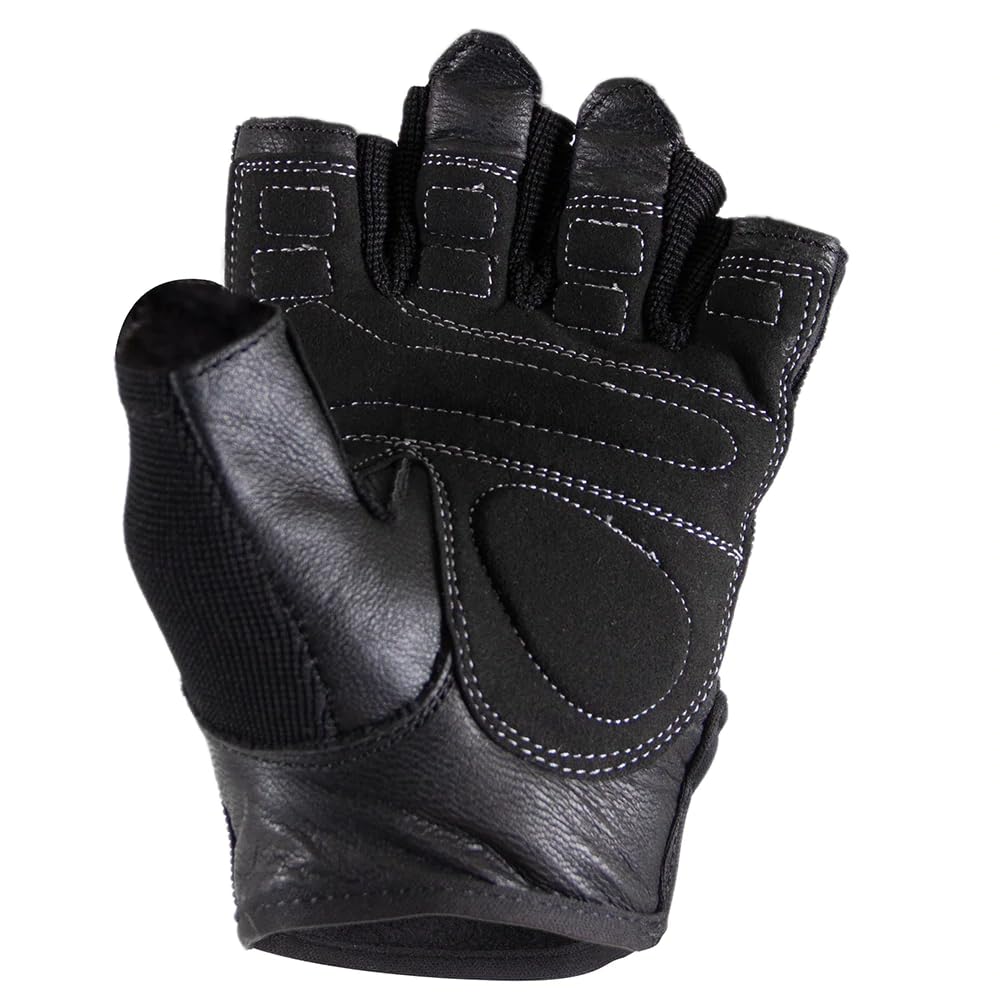 Gorilla Wear - Mitchell rękawice treningowe – czarne/szare – akcesoria do kulturystyki i fitnessu dla kobiet i mężczyzn, wsparcie logo, lepsze trzymanie