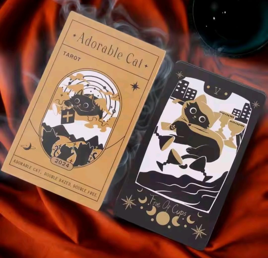 Amazon.co.jp: 愛らしい猫のカード,アドラブル・キャット タロット