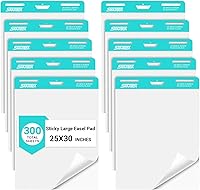 Vista 9 de Almohadilla de Caballete Adhesiva con Líneas, 25 x 30 pulgadas, Papel de Rotafolio, Papel de Gráfico Adhesivo para Maestros, Papel de Caballete