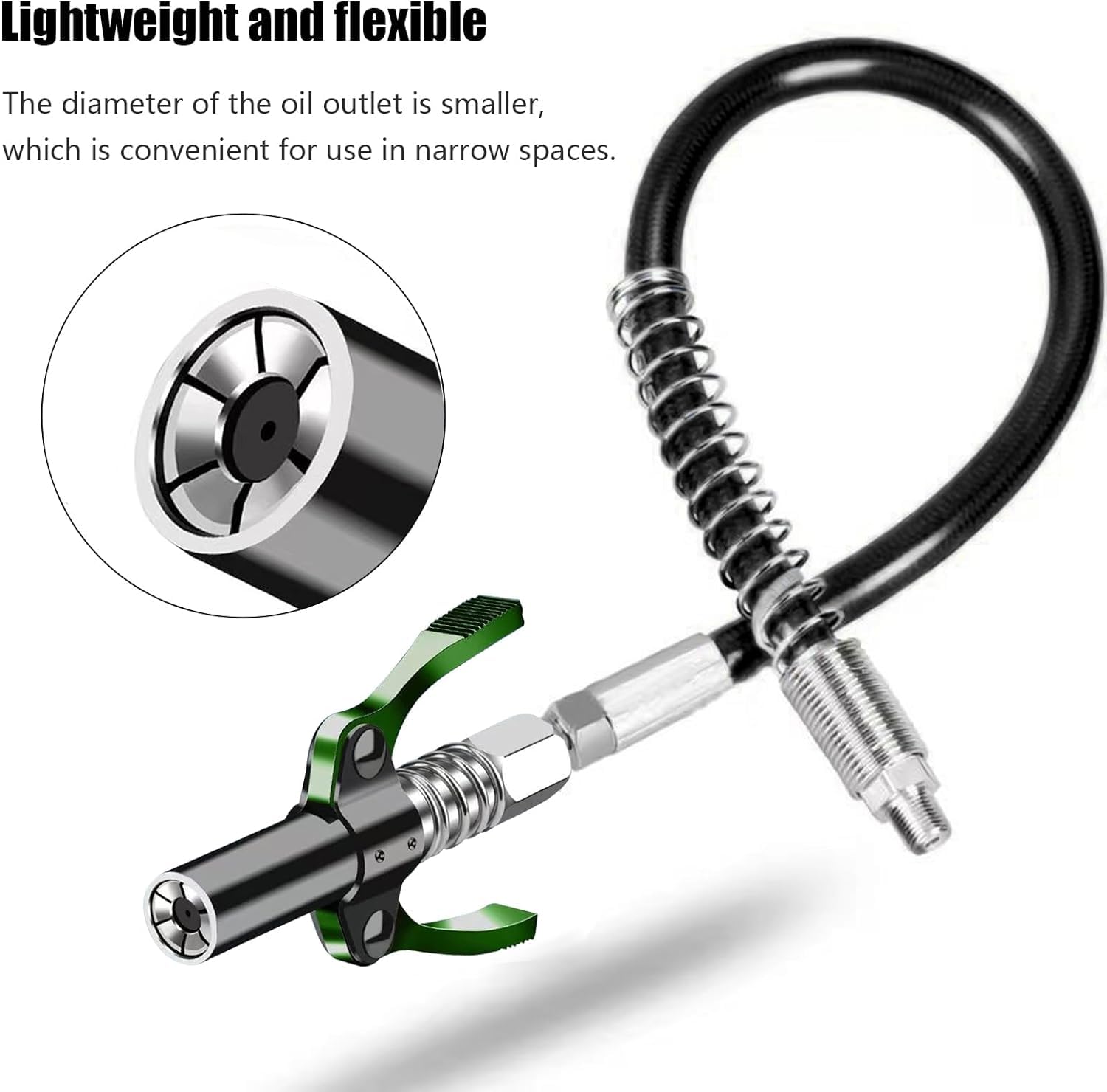 Raccord De Pistolet à Graisse G Coupler Avec Tuyau Flexible, Embout Pompe A Graisse Manuelle - Embout - 10