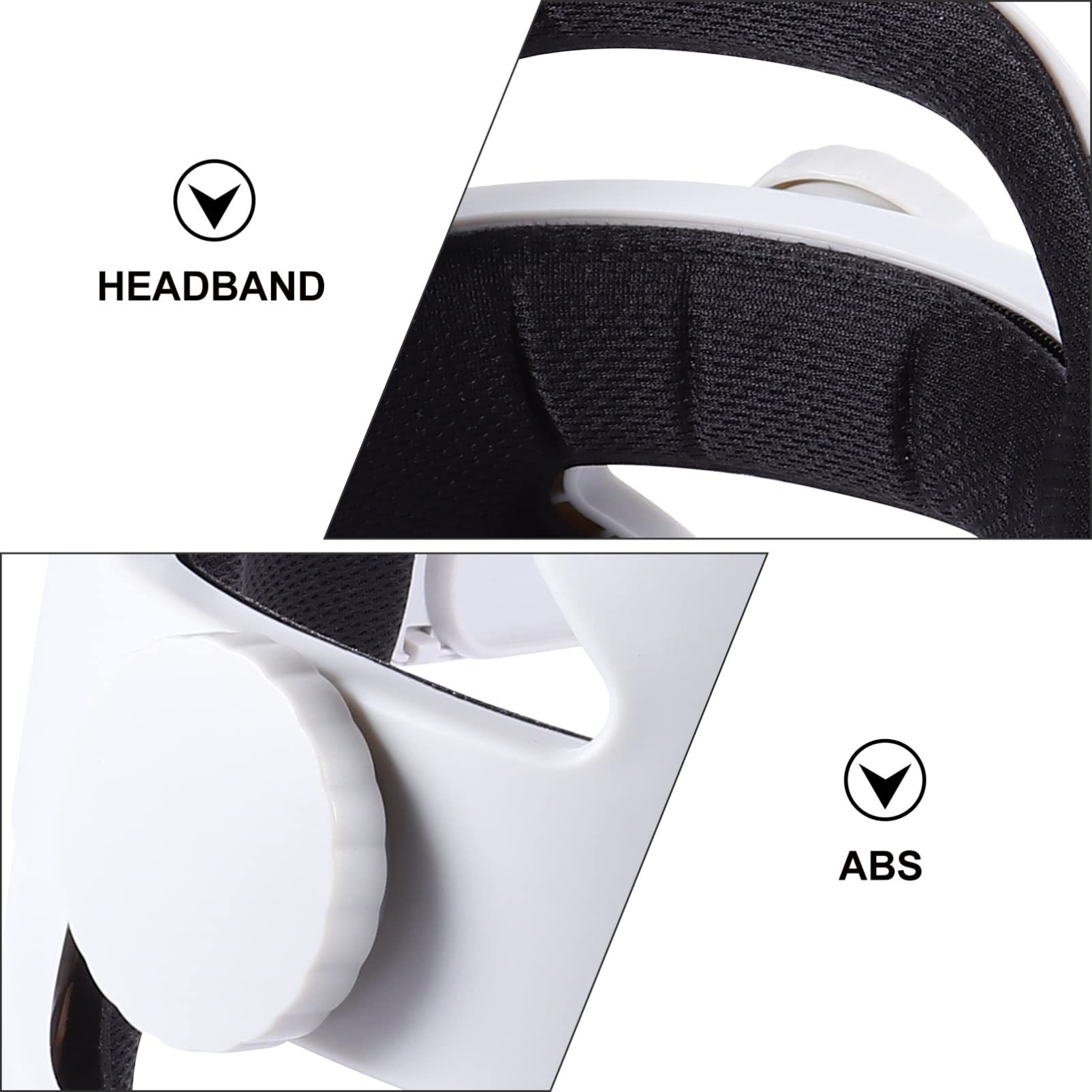 SECFOU Cinturino Regolabile Per Cuffie Vr Con Supporto Comfort Compatibile Con Design Unico Per Stabilità e Supporto Prolungato Riduce La Pressione Sul Viso Sostituzione Facile e