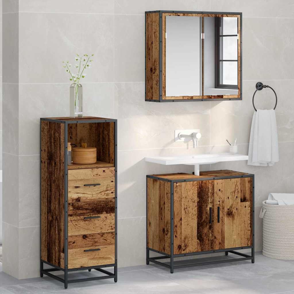 Juego de Muebles de Baño Madera Vieja 35 x 37,5 x 100 cm Madera Mecanizada