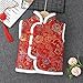 5t Coat Toddler Kids Vest Coat Chinese Calendar New Year Sleeveless Traditional Tang Suit Tops (Red, 18-24 Months)