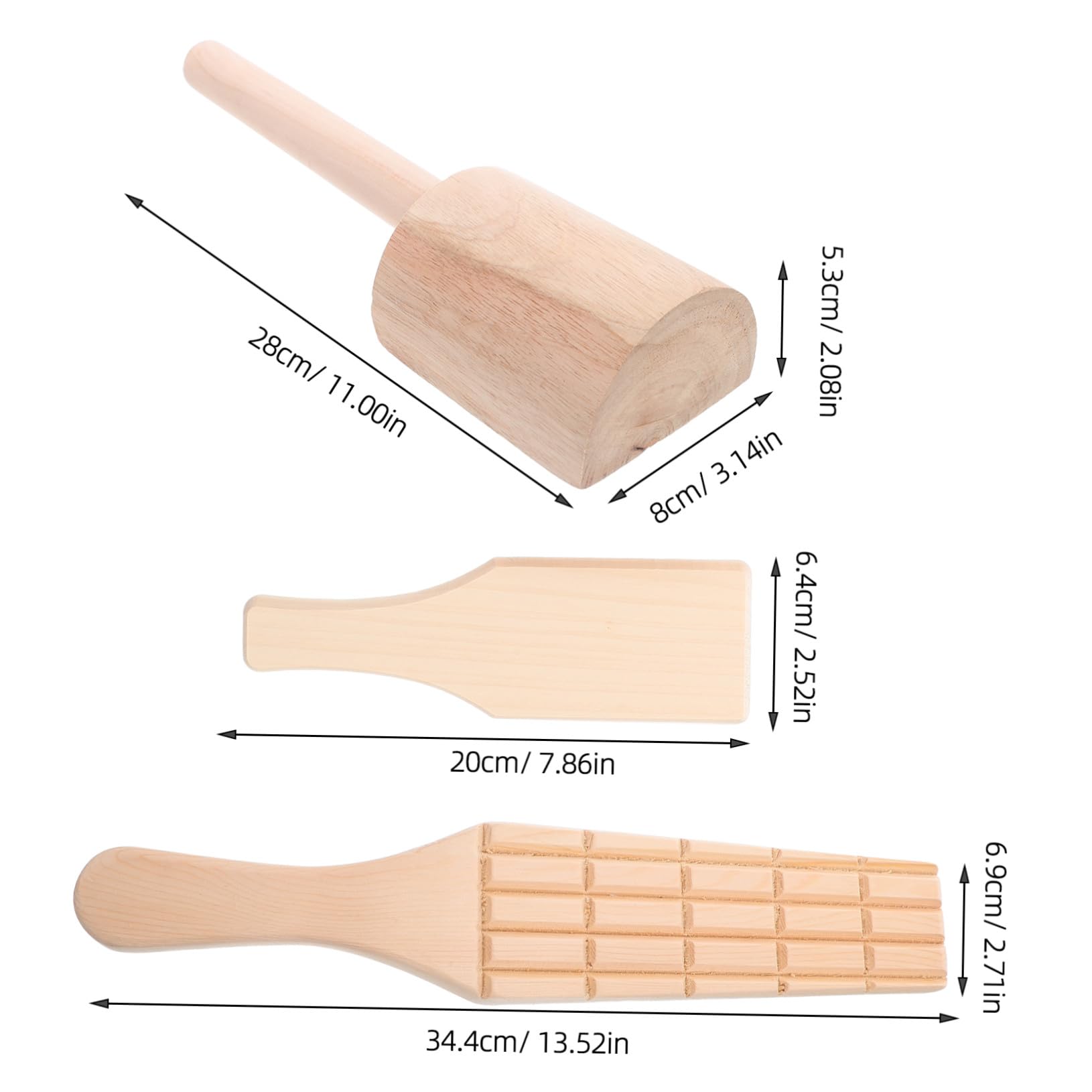 Strumenti in Legno per Ceramica Modellabile, 3 Pezzi, Bordo a Denti, per Ragazzo Ragazza e Creativi, per Laboratori di Ceramica e Scultura in Argilla
