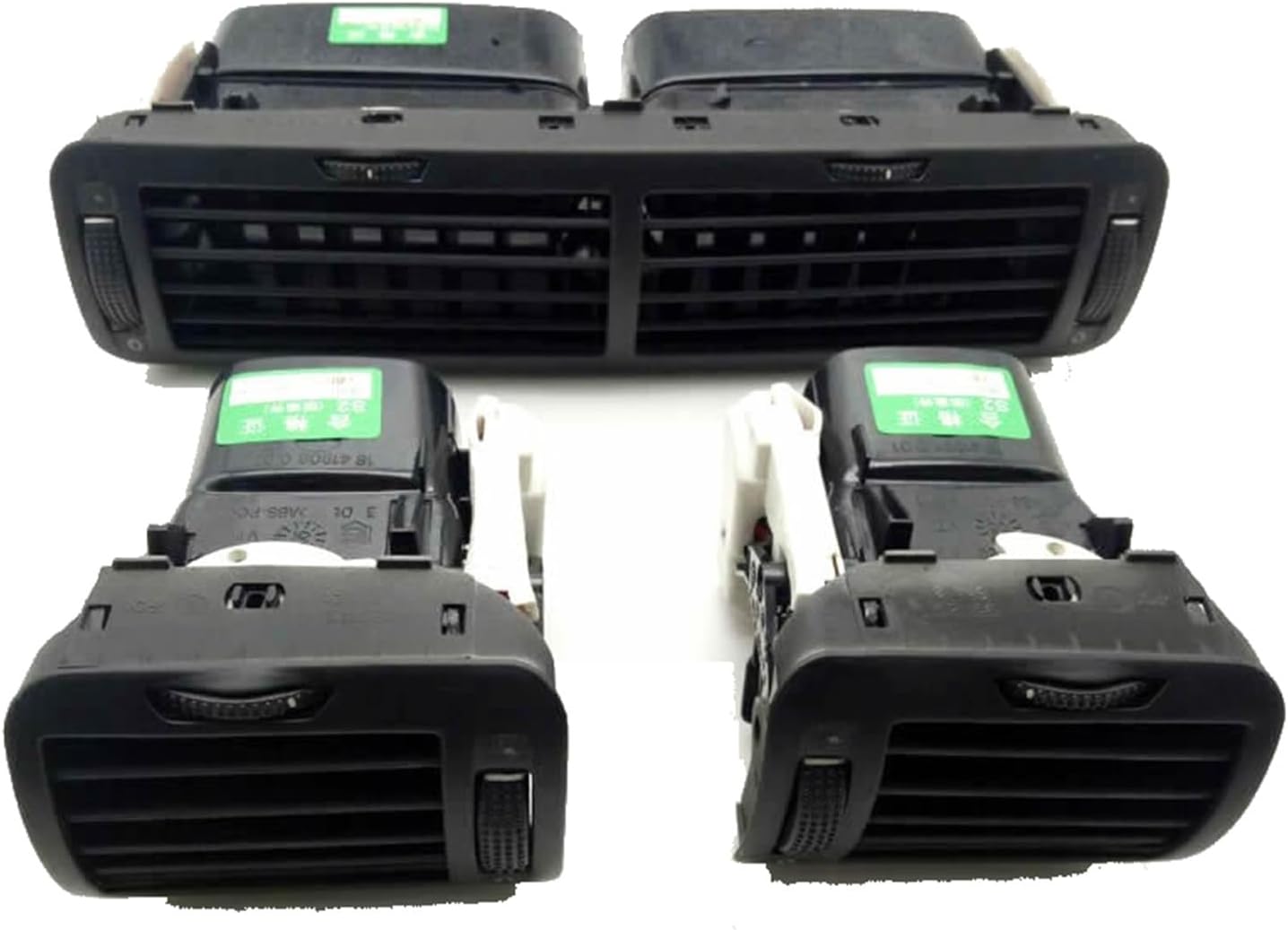 Automotive Air Conditioning Vents 3B0819728 3B0819704 3B0819703 Central Air Vent Outlet Heater Dashboard Fit for Passat B5 Fit For Skoda nice-looking(Set 4 pcs B)