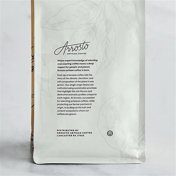 Arrosto Ethiopia Yirgacheffe Single Origin Whole Bean Coffee 2 lb. - 5/Pieces WS-110ARETHPIA-NF