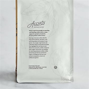 Arrosto Ethiopia Yirgacheffe Single Origin Whole Bean Coffee 2 lb. - 5/Pieces WS-110ARETHPIA-NF