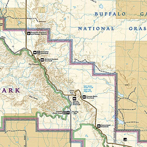 Badlands National Park: South Dakota, Usa Outdoor Recreation Map (National Geographic Maps: Trails I #TOP2