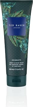 Ted Baker Fusion Enigmatic 2-in-1 Hair & Body Wash for Men, 250ml | Shampoo and Shower Gel with Sandalwood and Amber, Vegan Formula For Men
