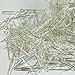 500 Silver Plated Brass Jewelry Eye-rosary Pins 1 Inch 22 Guage .027dia Inch Wholesale Eyepins Lot