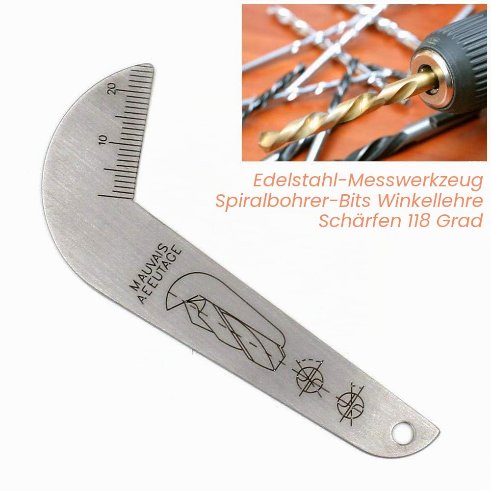Doppelseitiger Messlehre Für Spiralbohrer – 118? Produktbild-Vorschau 2