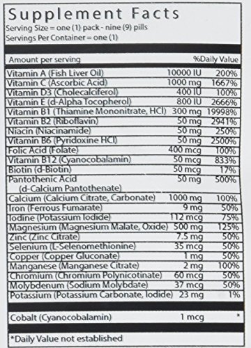 VitalBulk Daily Health Kit Multivitamin Packets