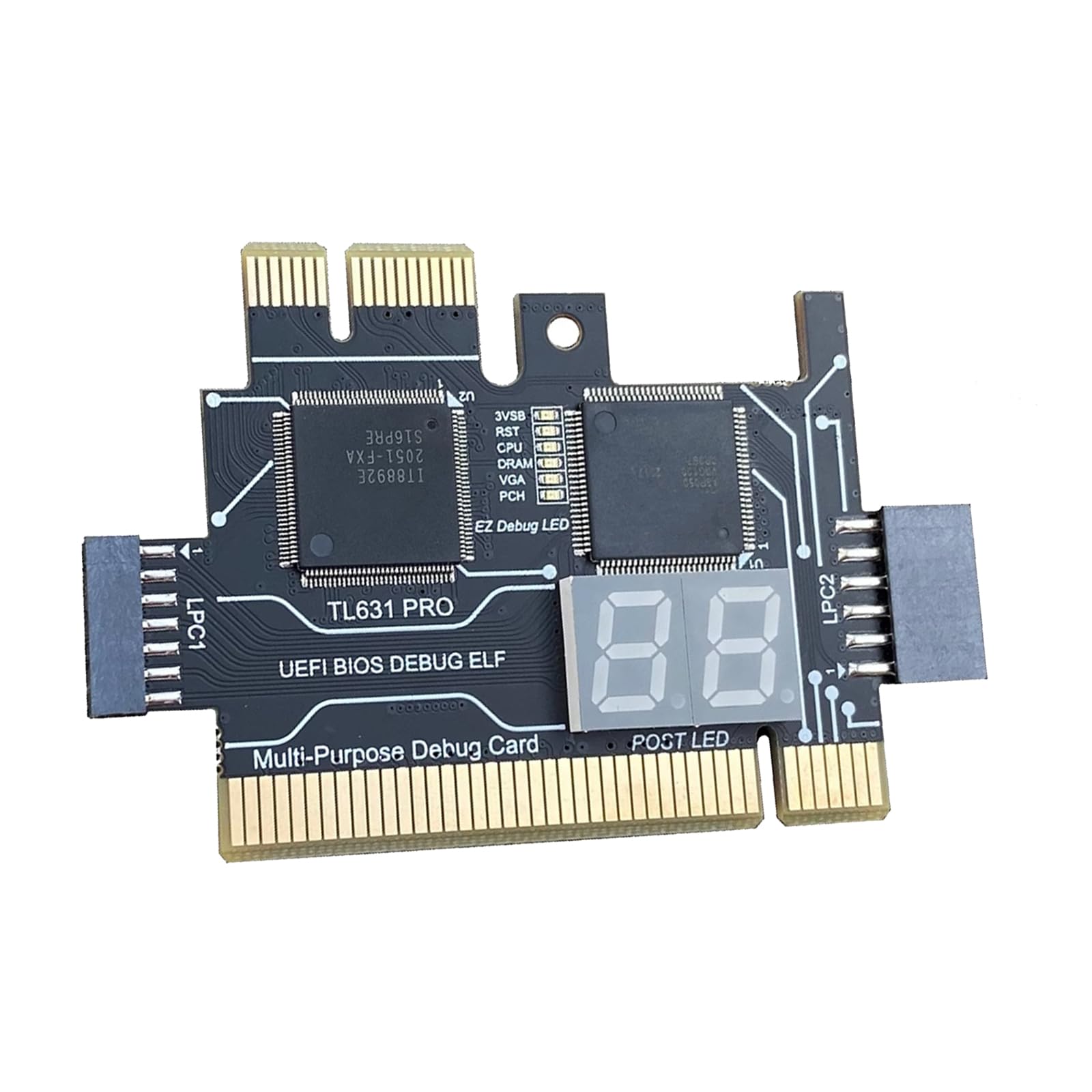 TL631 PCIE akcesoria do kart diagnostycznych PCIE do płyty głównej LPC analizatory diagnostyczne karta testowa wielofunkcyjna