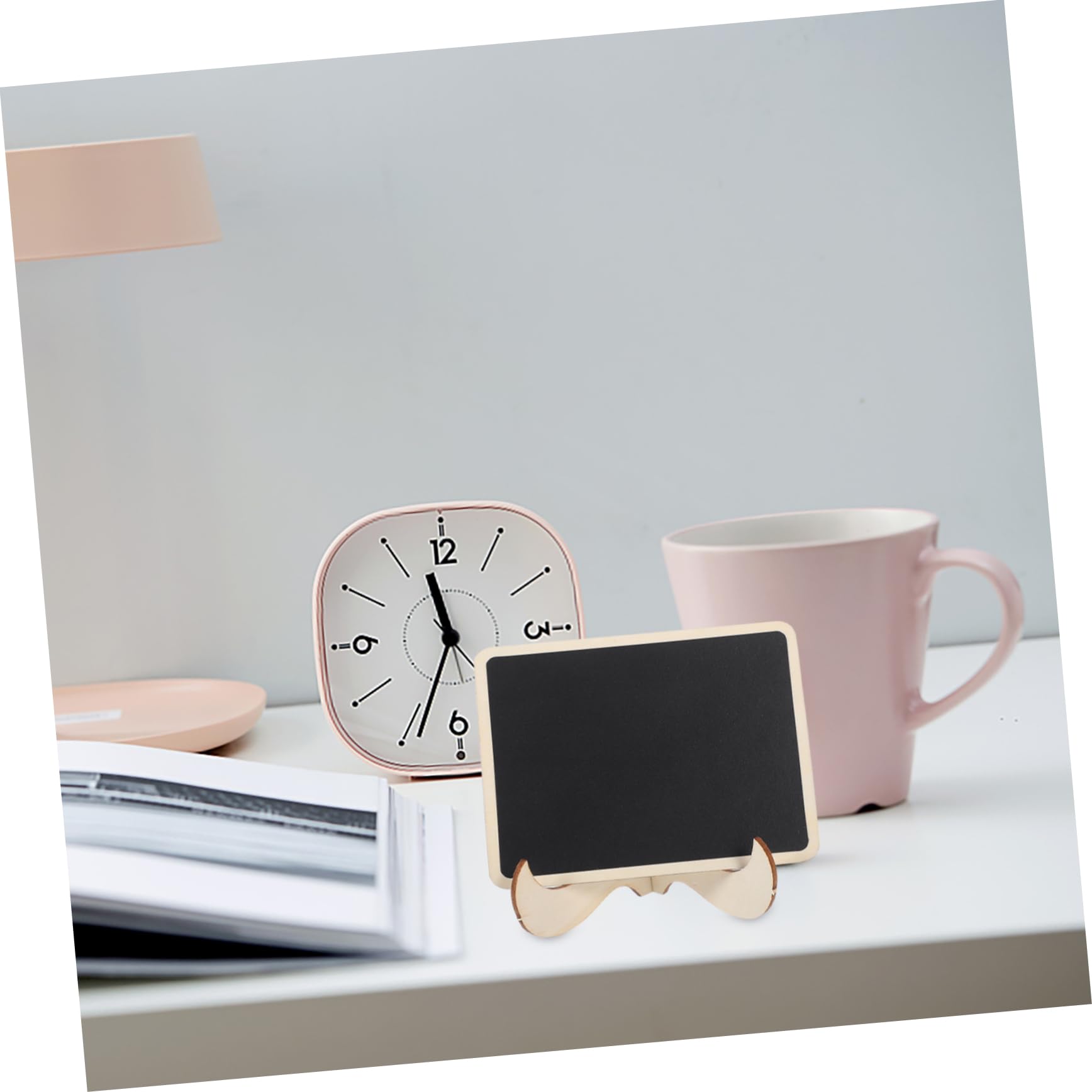 HOMSFOU 4 Set Mini Lavagne Piccole per Decorazioni Completo con Lavagnette Pellicole e per Matrimoni e Uffici Cancellabili e Facili