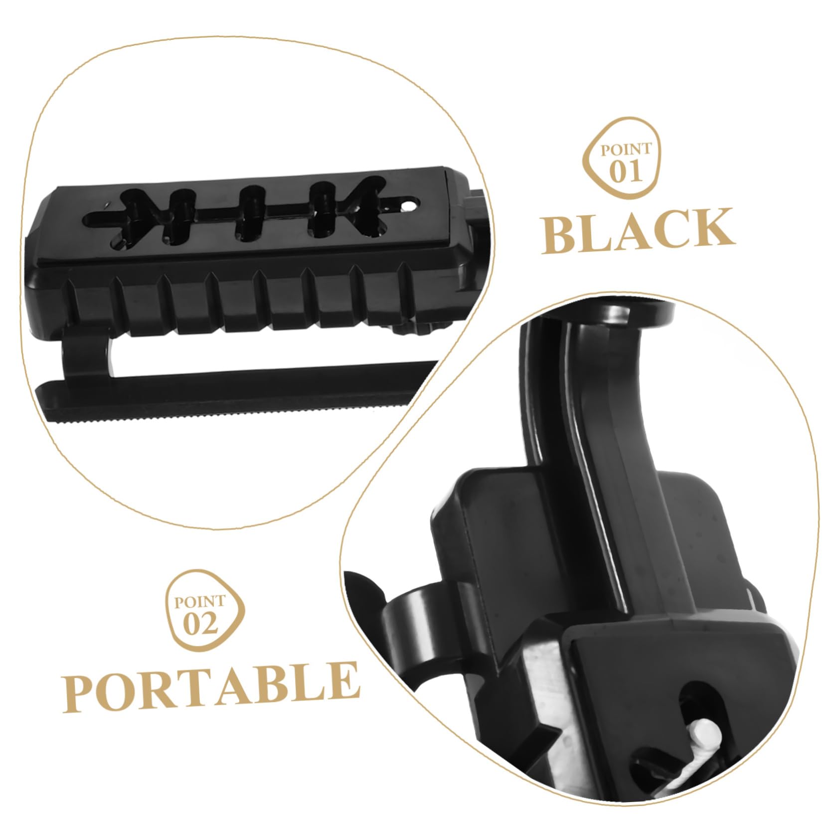Stabilizzatore Fotocamera a U Portatile Nero per Reflex | Abs, Schiuma e Lega di Alluminio, Uso Viaggio e Outdoor, Struttura Multifunzione Affidabile