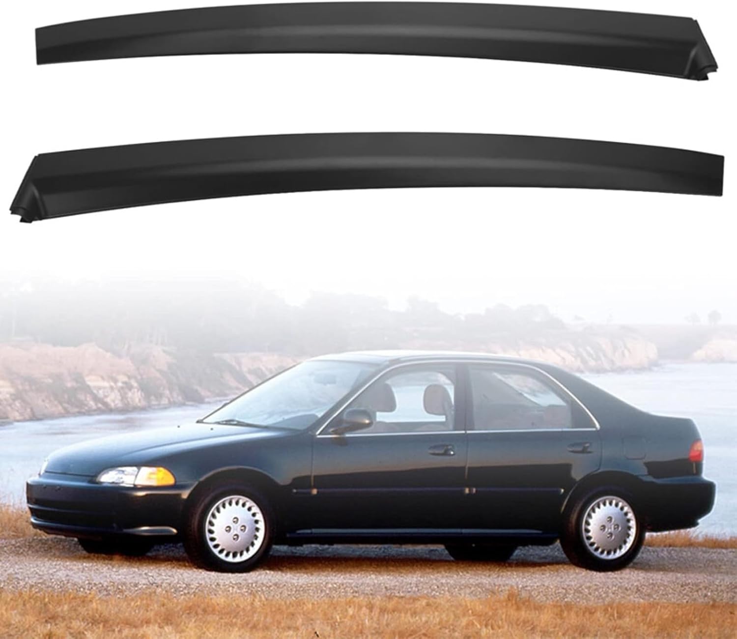 for Honda Civic 2 3 Door Hatchback Coupe 1992-1995 Door Garnish Trim Pillar Sash Left&Right 72430-SR3-003 72470-SR3-003 72430SR3003 72470SR3003
