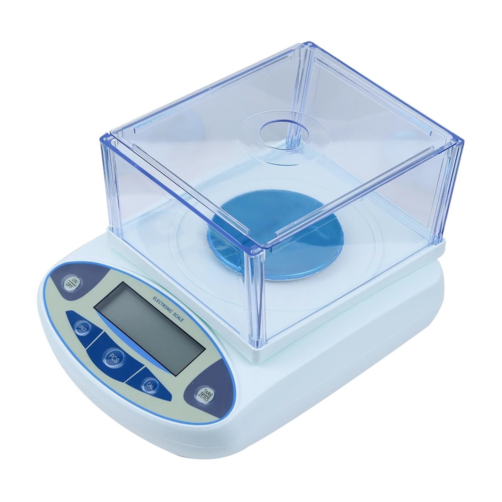 Balanza electrónica de 500g x 0.001g con parabrisas, laboratorio de alta precisión, análisis sólido for pesaje de laboratorio de cocina
