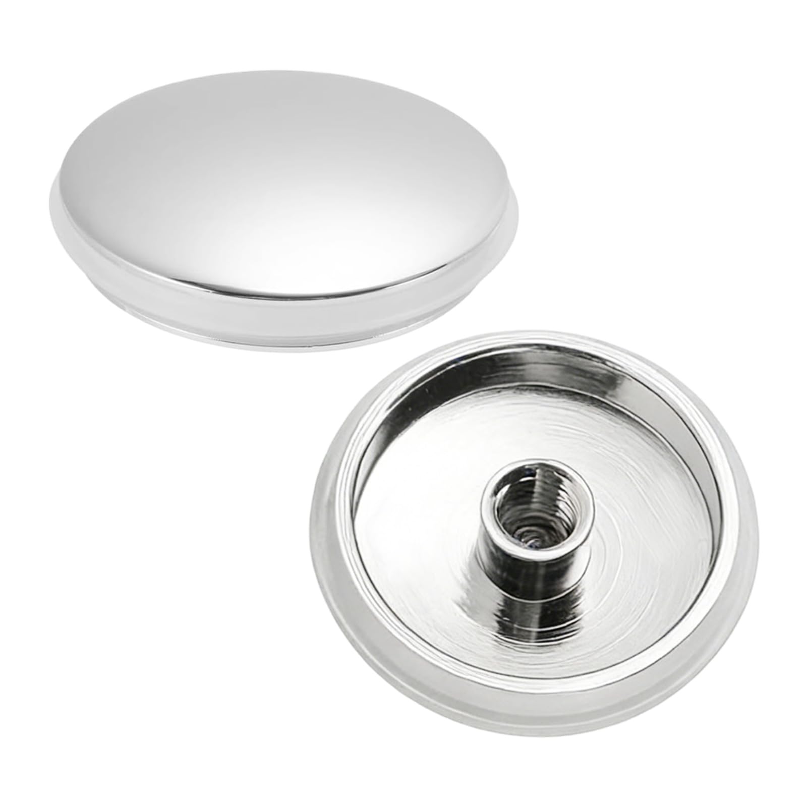 36mm 2-Pack Sink Push Button Drain Stopper, Click Clack Pop Up Waste Cover Plug Replacement for Kitchen, Bathroom & Vanity Basins - Durable & Easy Install