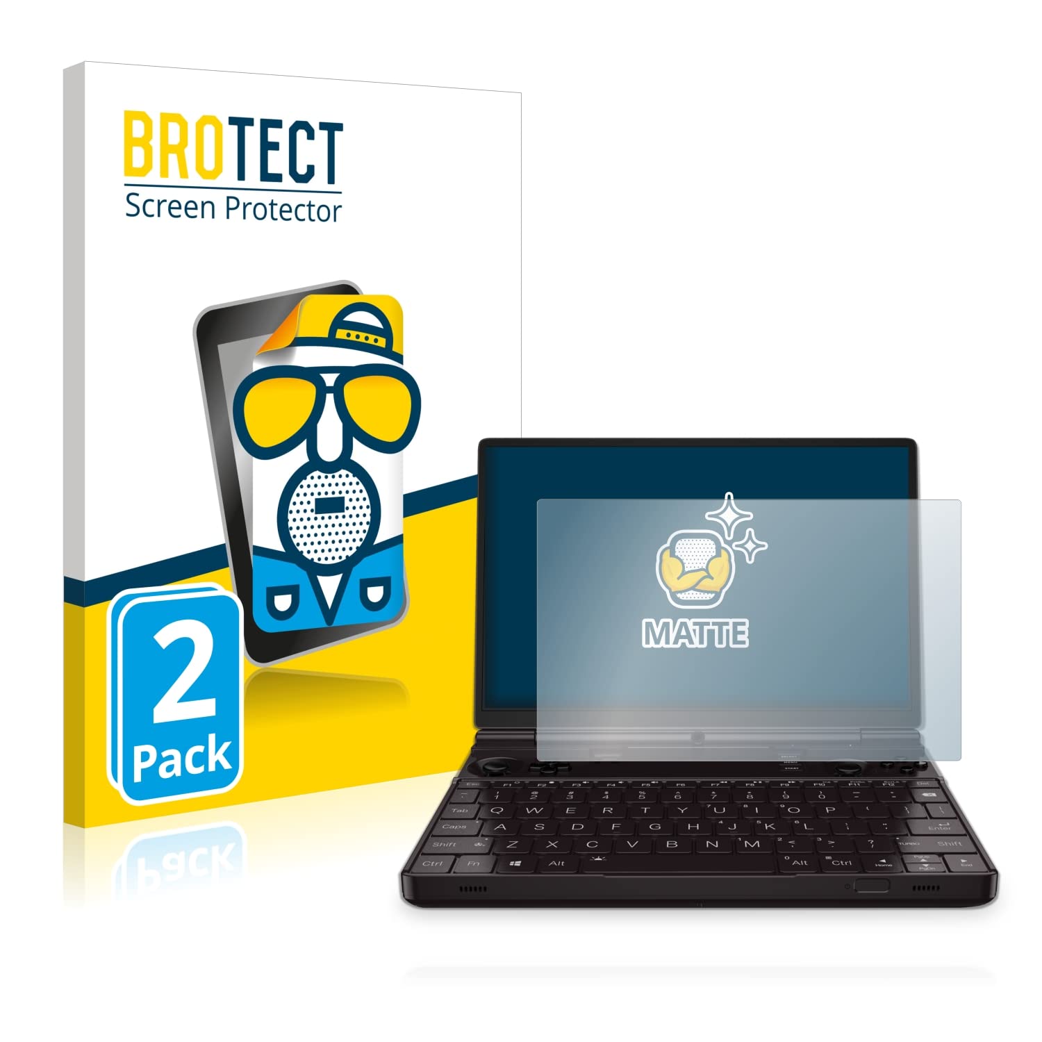 Brotect Pellicola Protettiva Per GPD Pocket 4 – 2 Pezzi, Trasparente, Anti-Impronte, Prodotta In Germania, Facile Da Applicare Senza Bolle
