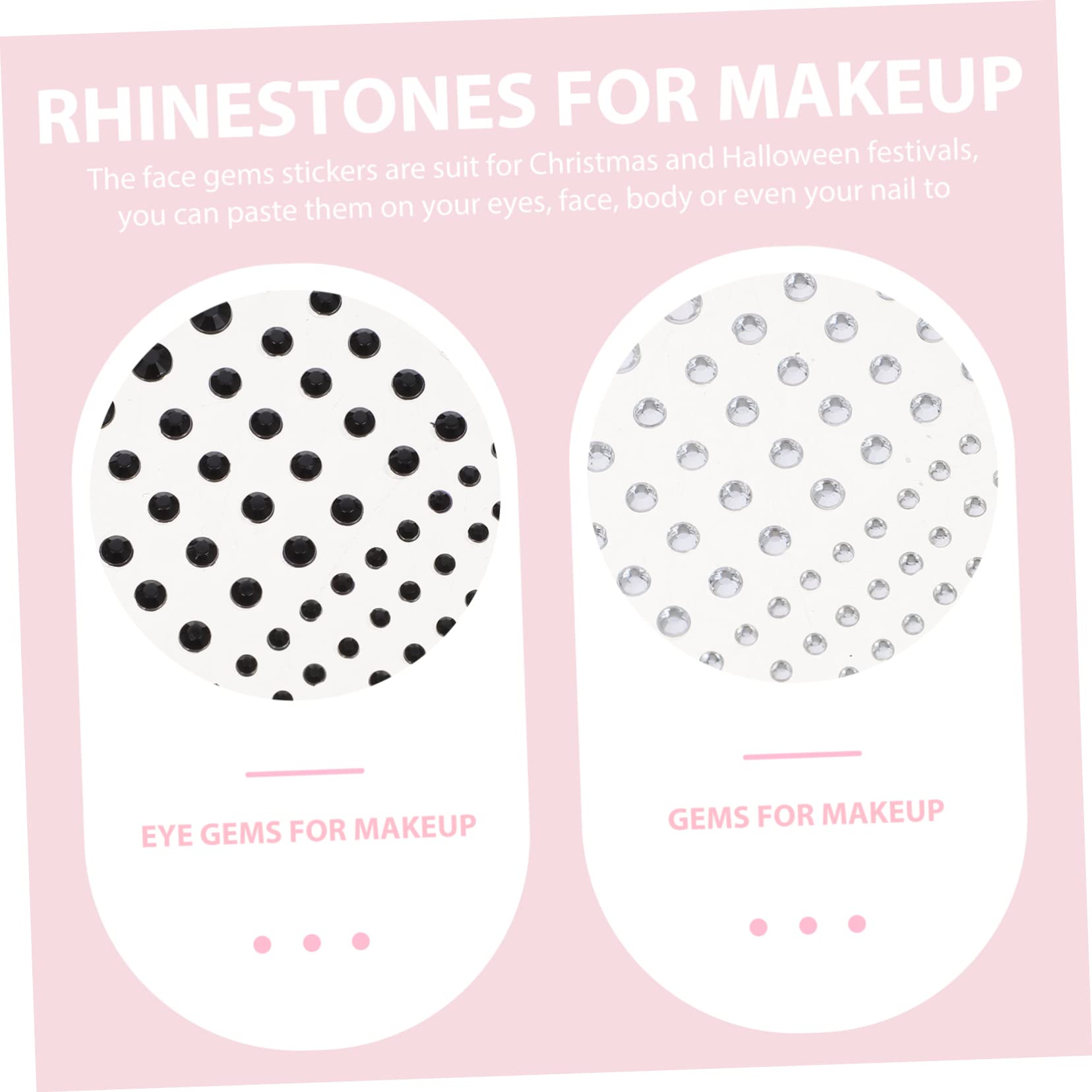 Beavorty 24hojas Pegatinas Faciales Brillantes Para Maquillaje De Gemas Para Festivales Bodas y Fiestas Decoración Artística Para Ojos y Cuerpo y Atractivas Para Eventos Especiales