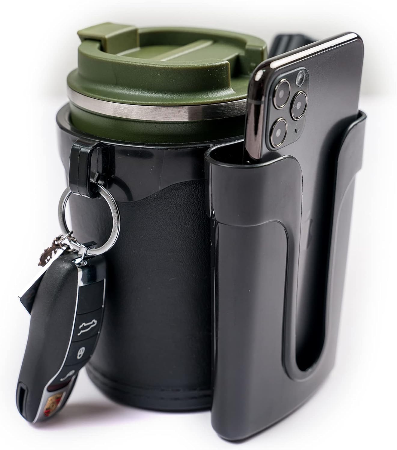 Stroller Cup Holder, Universal 3-in-1 Bike Cup Holder with Phone and Key Holder for Motorcycle, Stroller, Bike, Adjustable Wheelchair Cup Holder : Baby