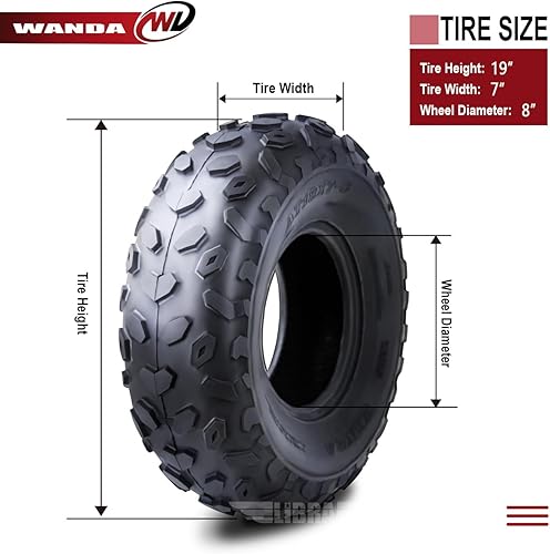 Miniatura 4 de 2 neumáticos WANDA Sport ATV 19x7-8 4PR - 10038