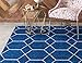 Unique Loom Trellis Frieze Collection Area Rug - Geometric (4' 1