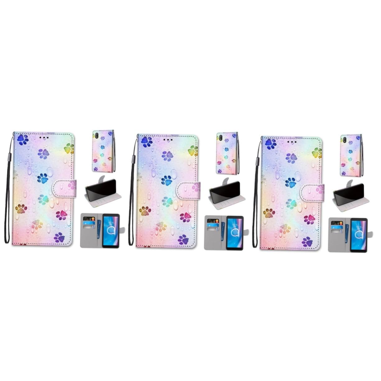 jojofuny 3piezas Funda De Teléfono Decorativa para Diseño Artístico Soporte Protección contra Golpes y Rasguños Compatible