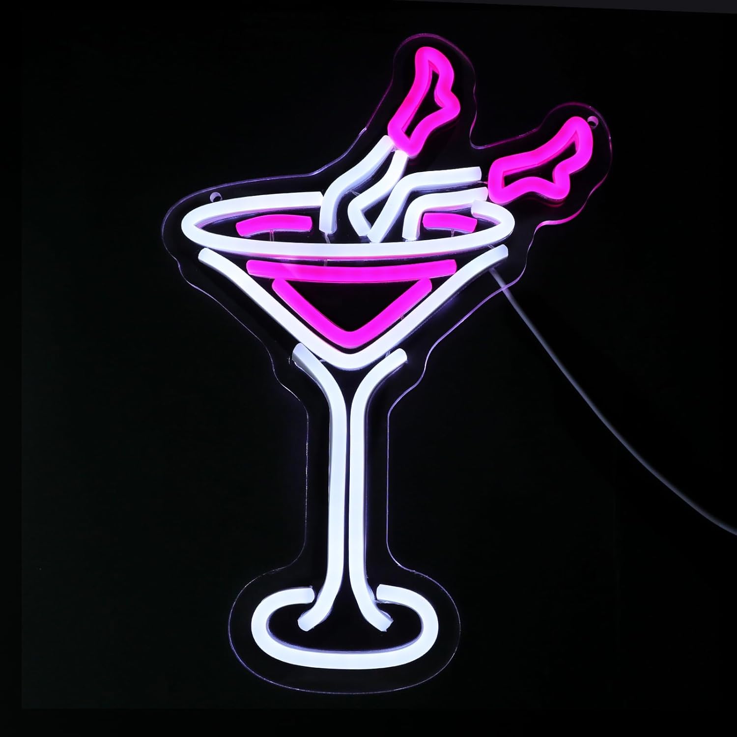 ENUOLI Cocktail Neon Sign Dimmable Drink Neon Signs Pink Bar Women Neon Signs for Wall LED Neon Lights Sign for Home Bar Cart Summer Beach Restaurant Man Cave Beer Cafe Bistro Club Party Decor Gift - Image 2