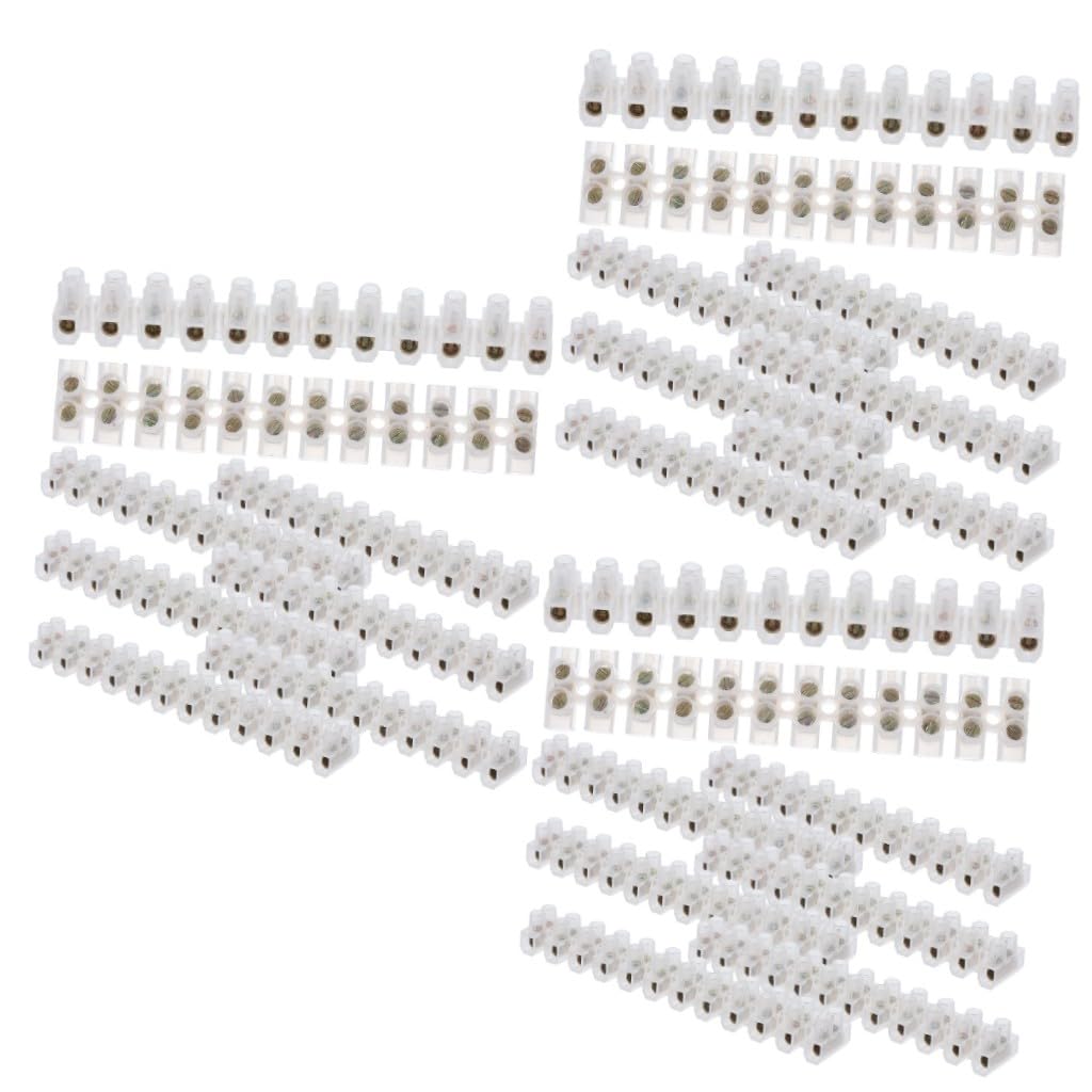 iplusmile 30 Stück X3 Klemmen 380 V Schraubklemmenblock Drahtverbinder Set Lautsprecheranschluss Klemmenblöcke Schnellverbinder Stoßklemmenblock Schnellanschluss Kabelverbinder