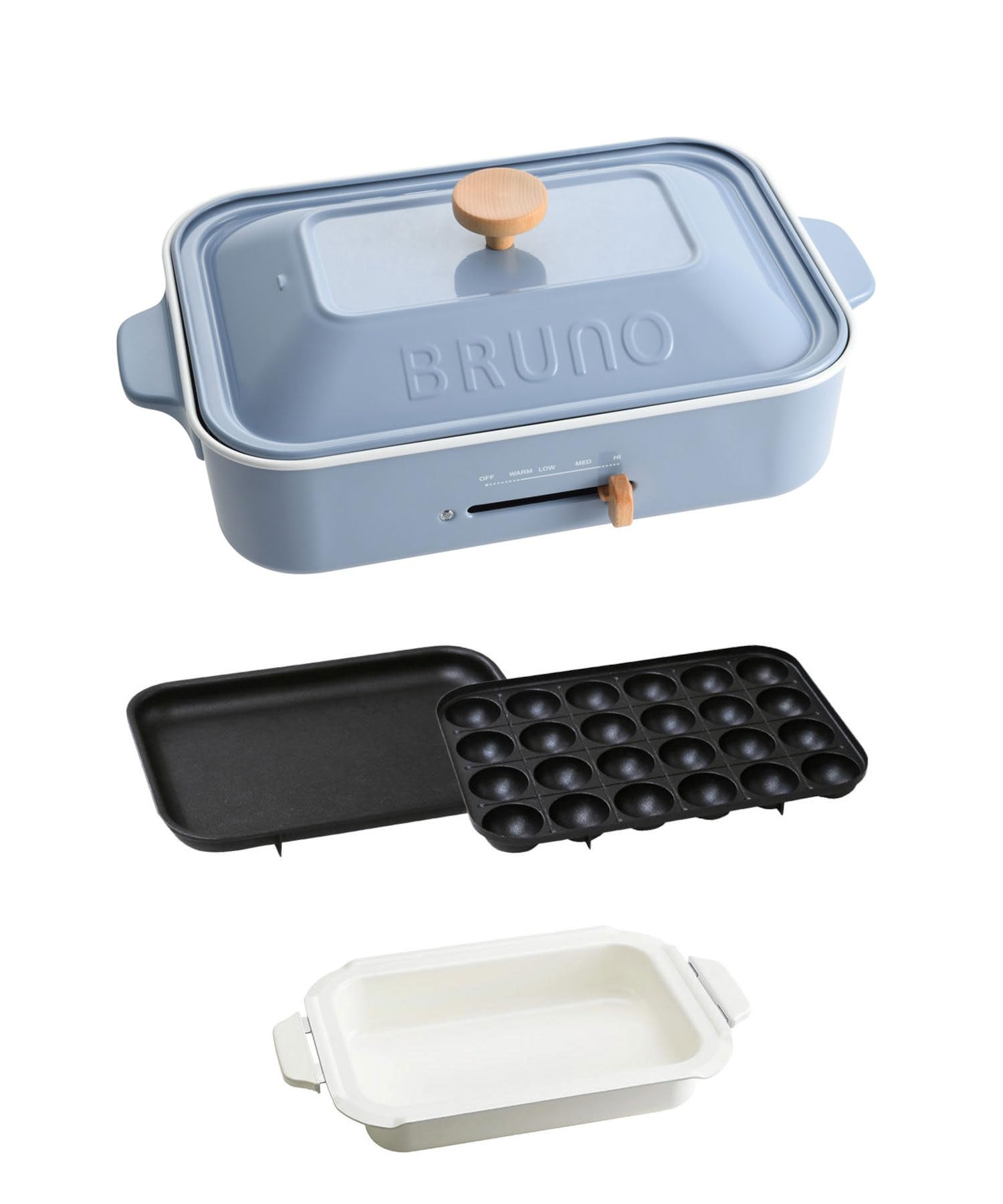 Amazon | BRUNO ブルーノ コンパクトホットプレート 本体 プレート3種