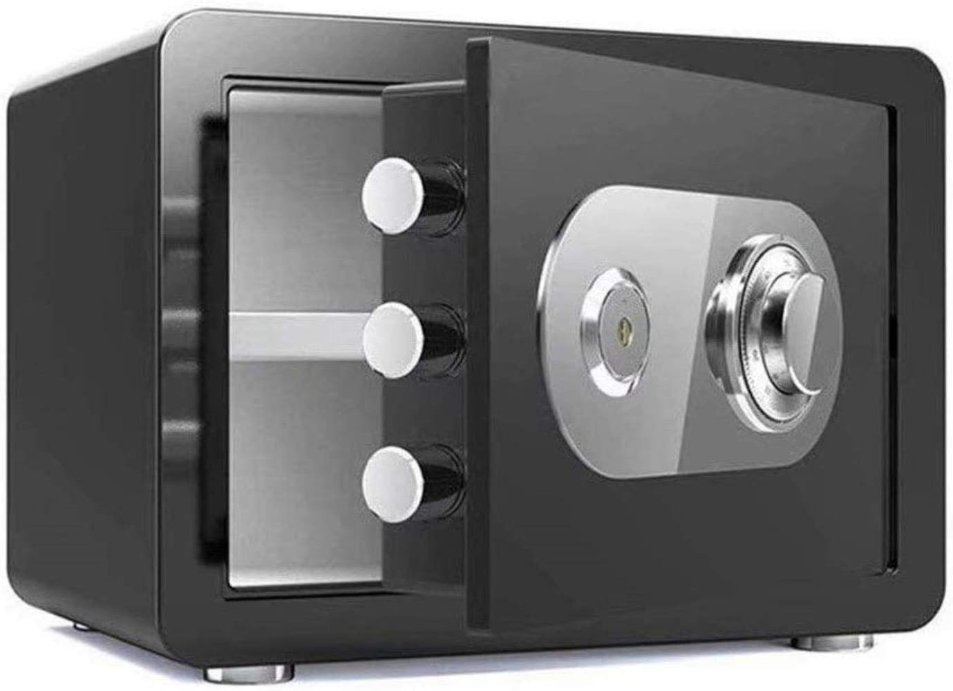 BINLAIShousehold Mechanical Lock + Key Sdeposit Box High Security Steel Selectronic Sdeposit Box