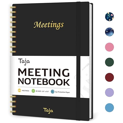 Professional Meeting Notebook for Organization