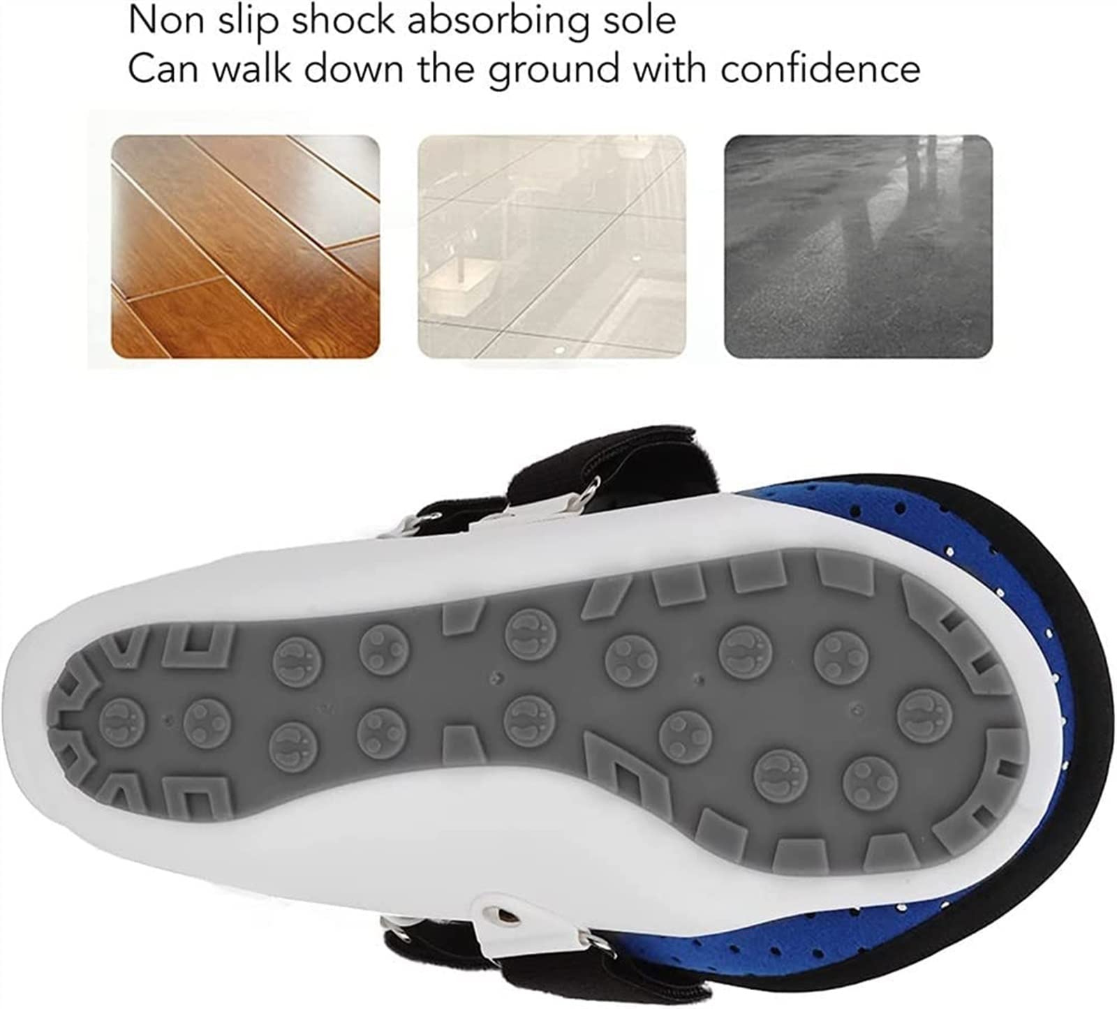 Soporte para la Periostitis Tibial, Soporte ortopédico para pie y Tobillo, Soporte para pie caído, Correa de Asistencia Ajustable para hemiplejia, Zapatos para Accidentes Cerebro