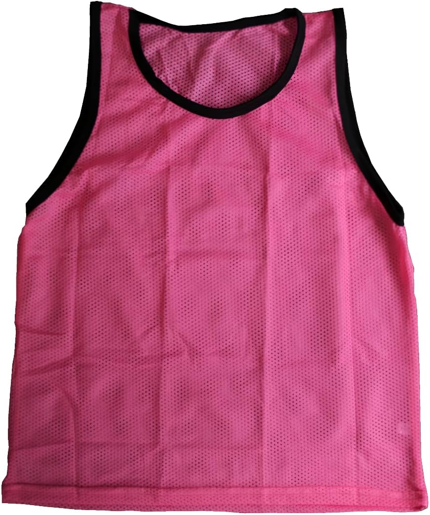 BlueDot Trading Scrimmage Training Vests Soccer Bibs Youth Set of 6 (Pink)