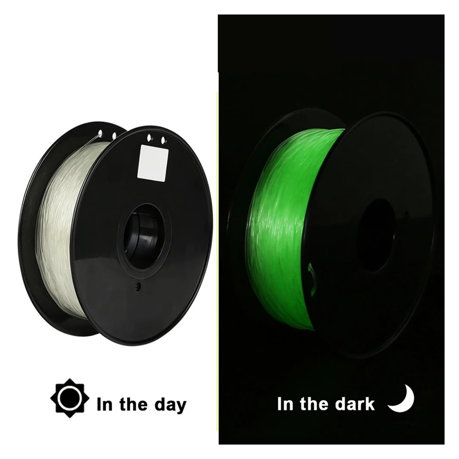 3D Printer Filament, TPU 3D-Drucker-Filament-Druckmaterial flexibel 1 kg / 0,5 kg / 0,25 kg(TPU Glows green-1kg)