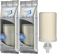Kit 2 Velas Stéfani Tripla Ação – Filtragem Potente com Carvão Ativado e Prata Coloidal | Refil Universal para Filtro de Barro | Água Mais Pura, Sem Cloro e Odores