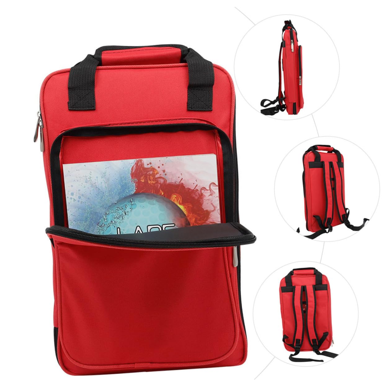 TOYANDONA Per Bacchette Batteria Oxford Bacchette e Mallets Organizer Musicisti Per Pratiche e Concerti