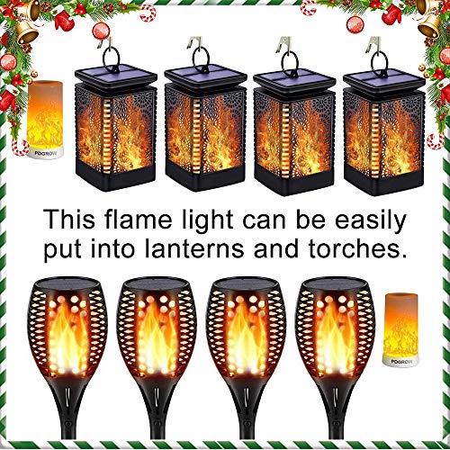 Image of LED Flame Lights with Remote Timer, Flame Lamp 4 Modes USB Rechargeable Fire Lights Indoor Campfire Outdoor Decorative Lantern Hanging Lamps Fireplace Romantic Light for Home Party Camping Bar