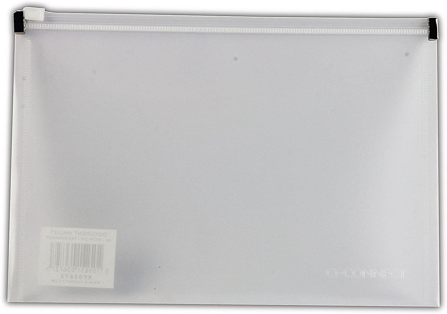 Q-Connect Clear A5 Document Zip Wallet - Pack of 10