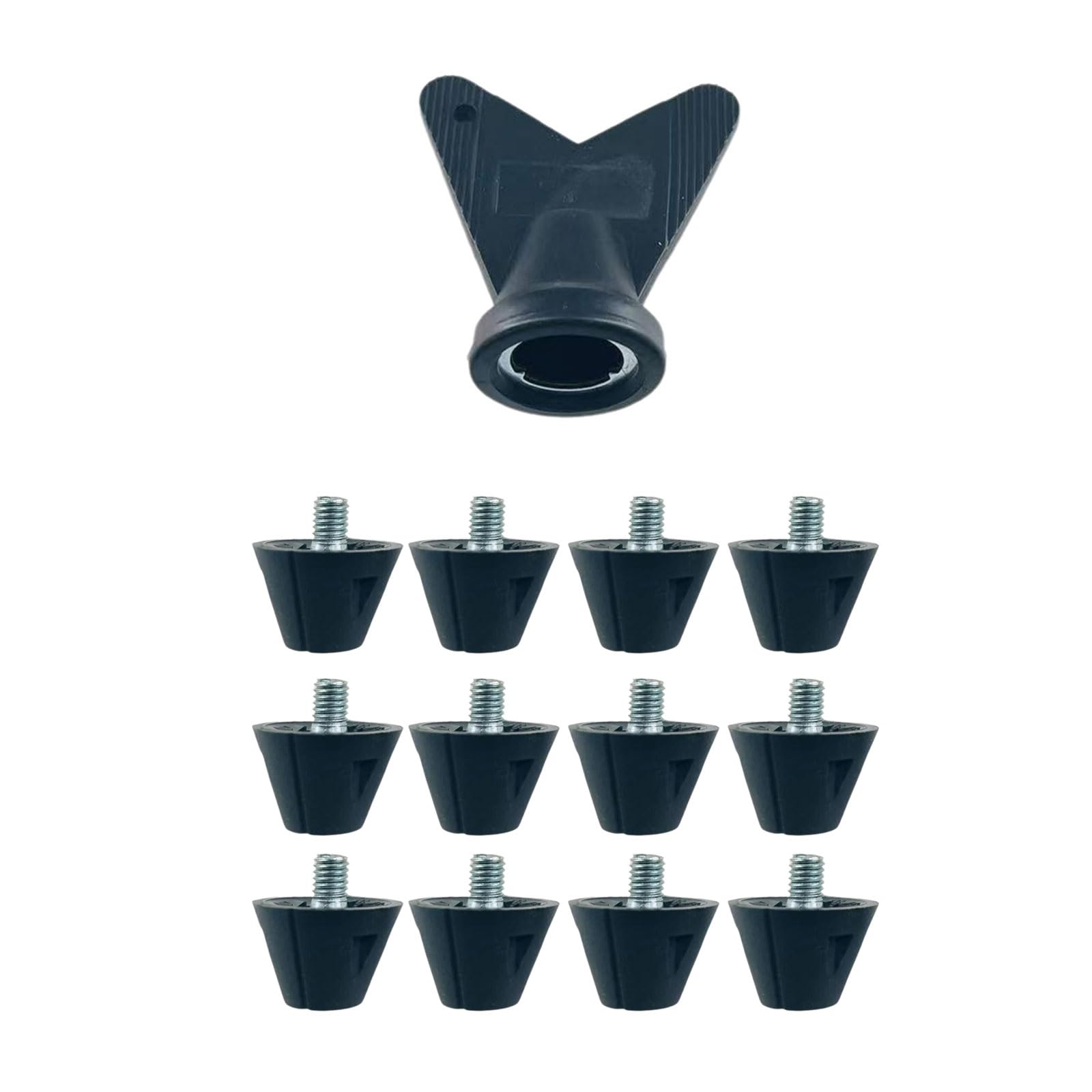 Zeizafa 12Pcs Professional Football Shoe Studs For 5Mm Threaded Football Soccer Shoes 13Mm/16Mm Football Shoe Replacement Spikes