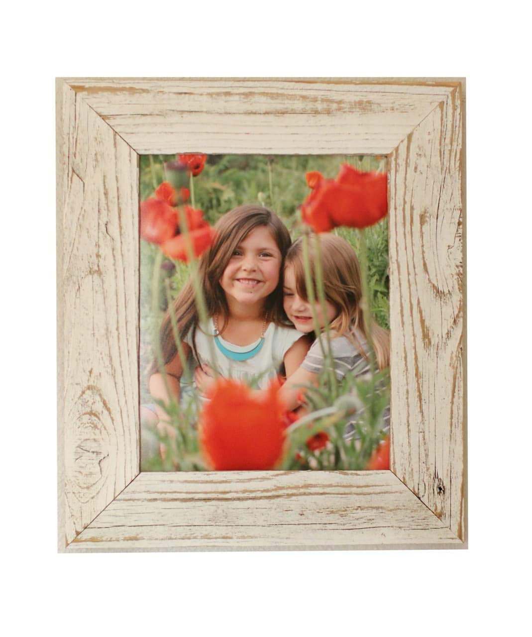 My Barnwood FramesWhitewashed Homestead Reclaimed Barn Wood 8x10" Picture Frame