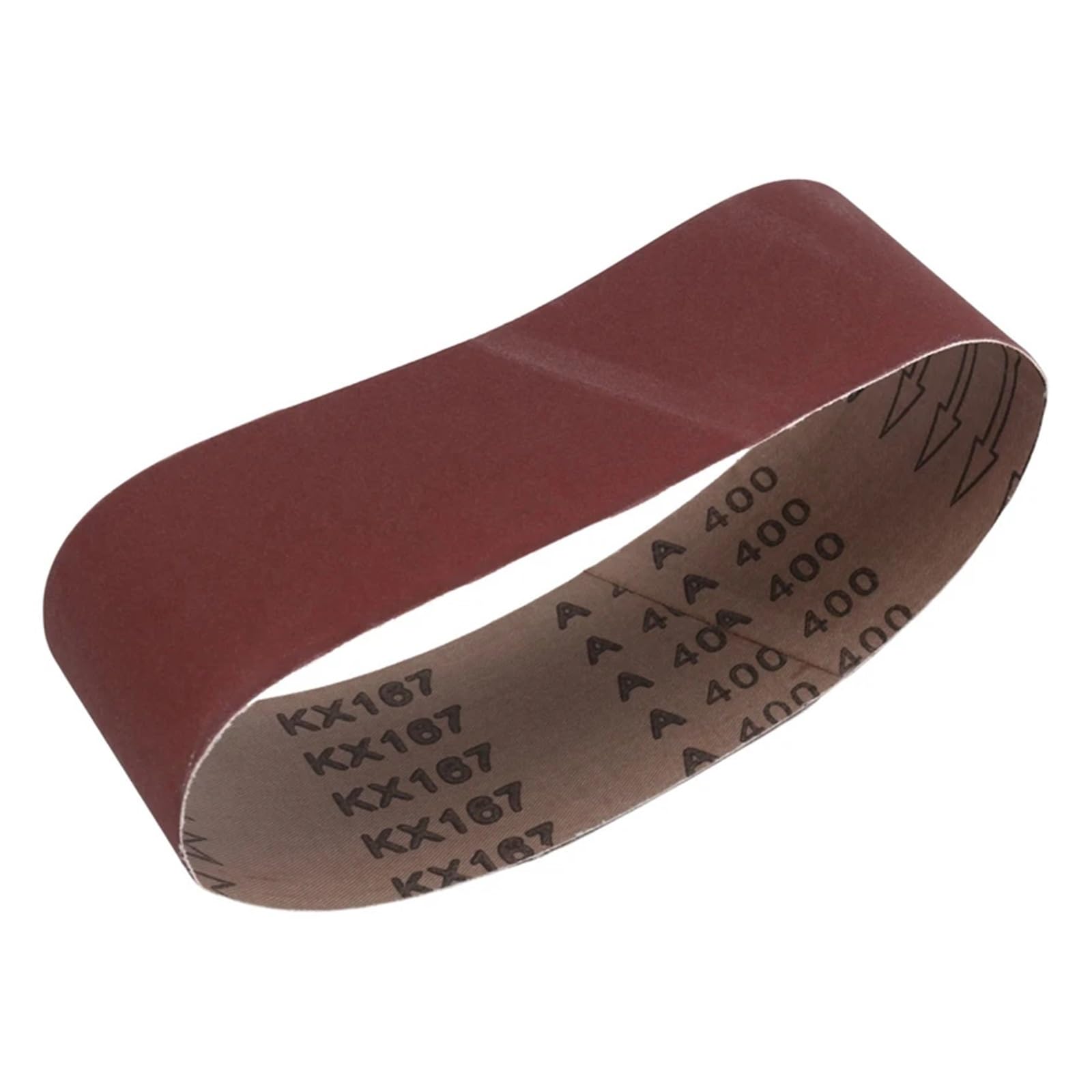 Correa de Lijado de óxido de Aluminio de 3x21 Pulgadas (75x533mm), Paquete de 15 Correas de Lijado (80, 120, 180, 240, 400 Granos) for lijadora de Banda