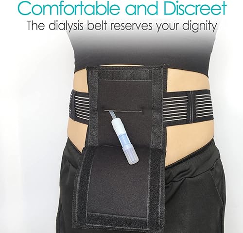 Miniatura 2 de Soporte de tubo G para catéter de diálisis peritoneal para asegurar los tubos de alimentación médica, tubo Gtube PEG J con bolsa de esponja cuadrada