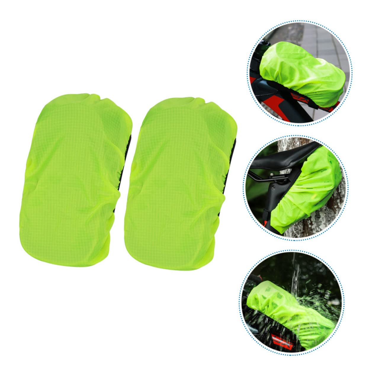 Sosoport Bolsa De Ciclismo De 10 Uds Cubierta para La Lluvia Tela para Montar Paquete De Viga Frontal para Niños