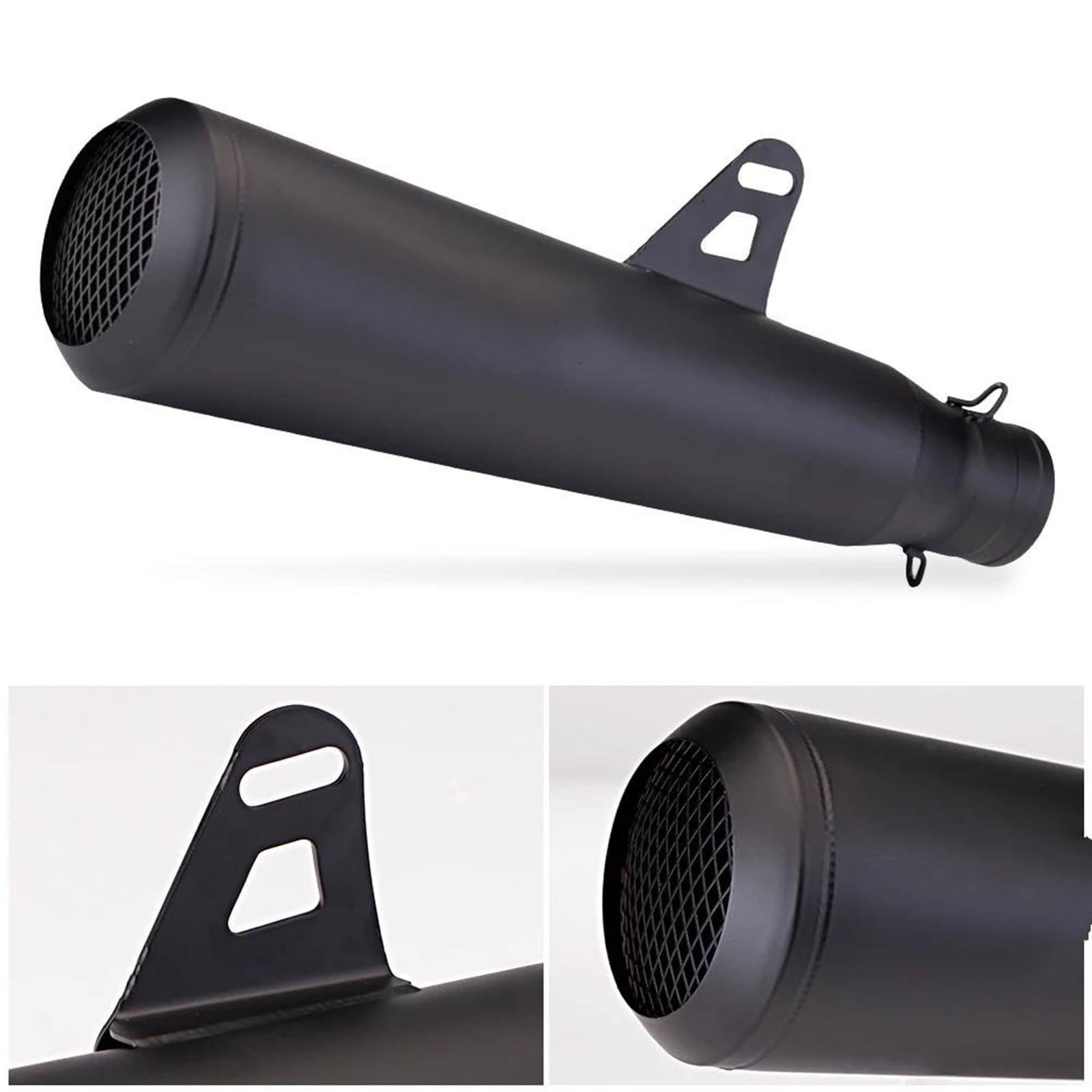 Fácil Instalar y reemplazar Accesorios Decorativos Duraderos para Motocicletas Tubo De Escape Intermedio Silenciador De Motocicleta Pitbike Slip-on para Rebel 500